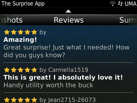 Reviews aren't giving much away.