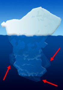 The Melting Iceberg Effect