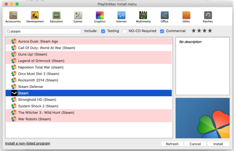 playonmac default applications install