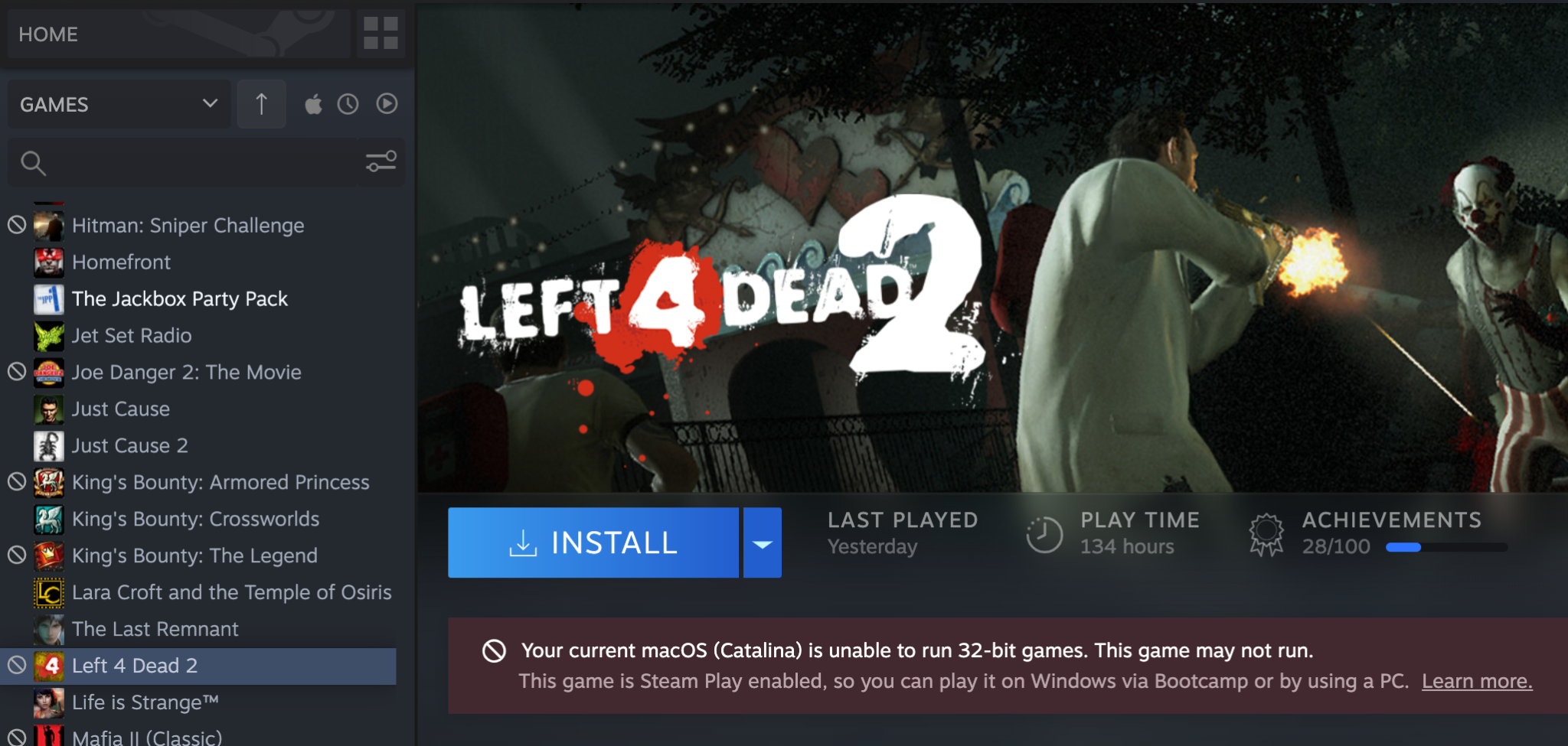 This game not running. Steam Player.